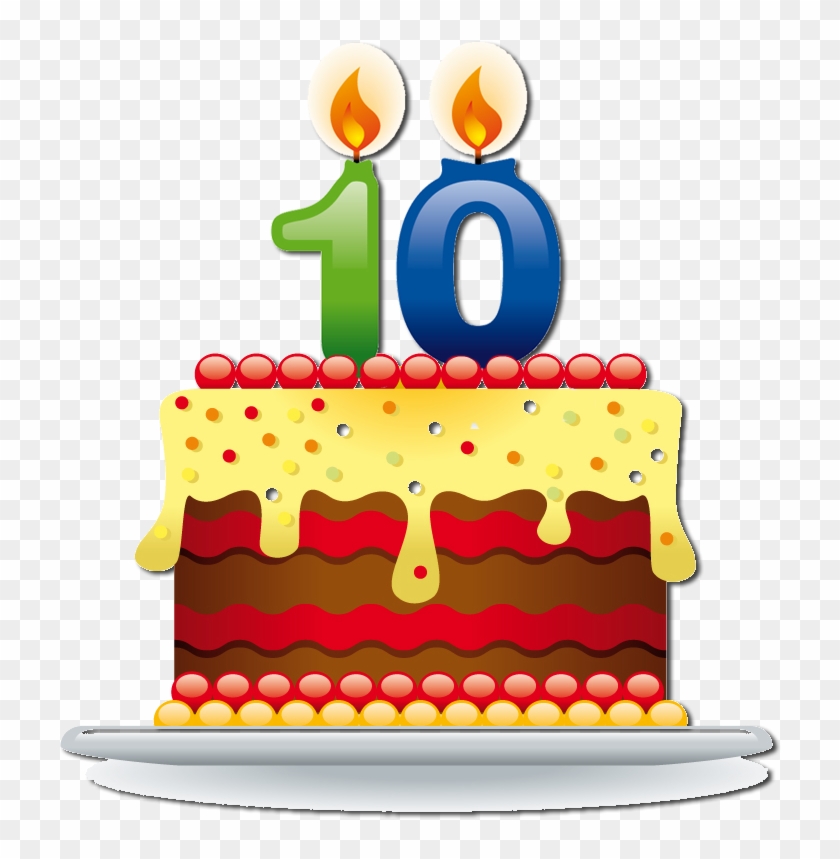 Happy Birthday, Riah Graphic Free Stock - 10th Birthday Cake Png Clipart #1230978