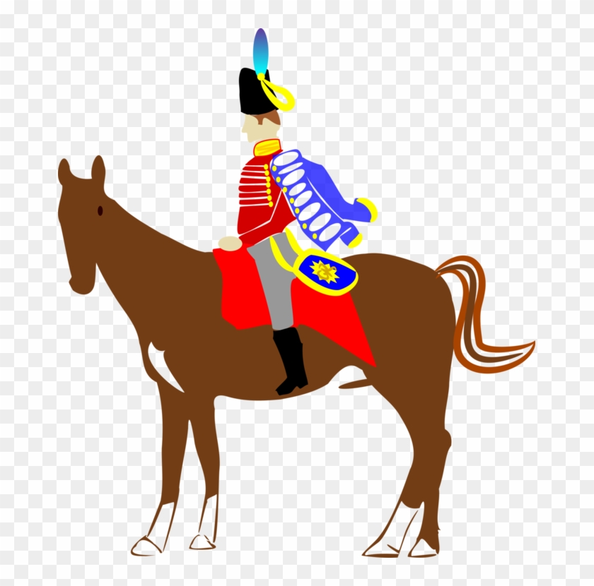 Military Horse - British Soldier On A Horse Clipart #1231517