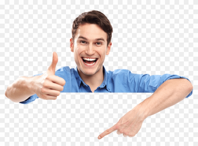 Man Showing Thumbs Up Clipart