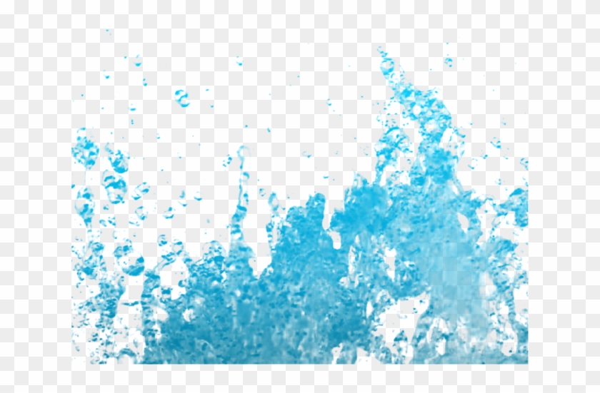 Blue Water Splash Drop - Cartoon Water Splash Png Clipart #1232942