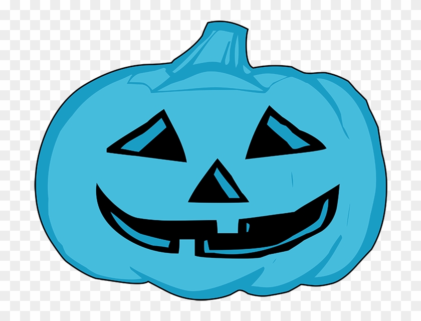 Jpg Black And White Stock Happy Blue Head For - Halloween Pumpkin Black And White Clipart #1233213