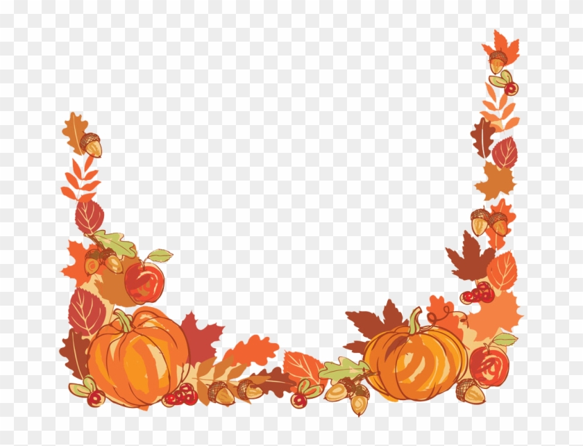 Autumn Pumpkin Png - Thanksgiving Frame Png Clipart #1233218
