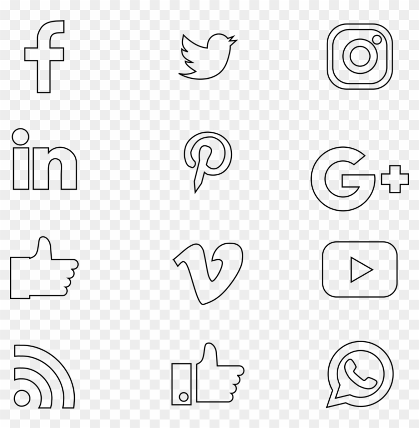 Social Media Thin - Social Media Clipart #1234066