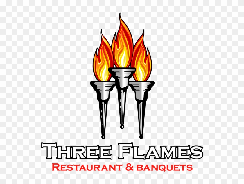 3-flames - Flame Clipart #1234376
