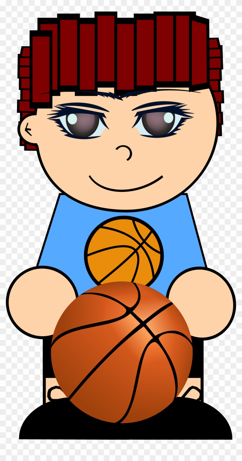 This Free Icons Png Design Of Boy With Basketball Clipart