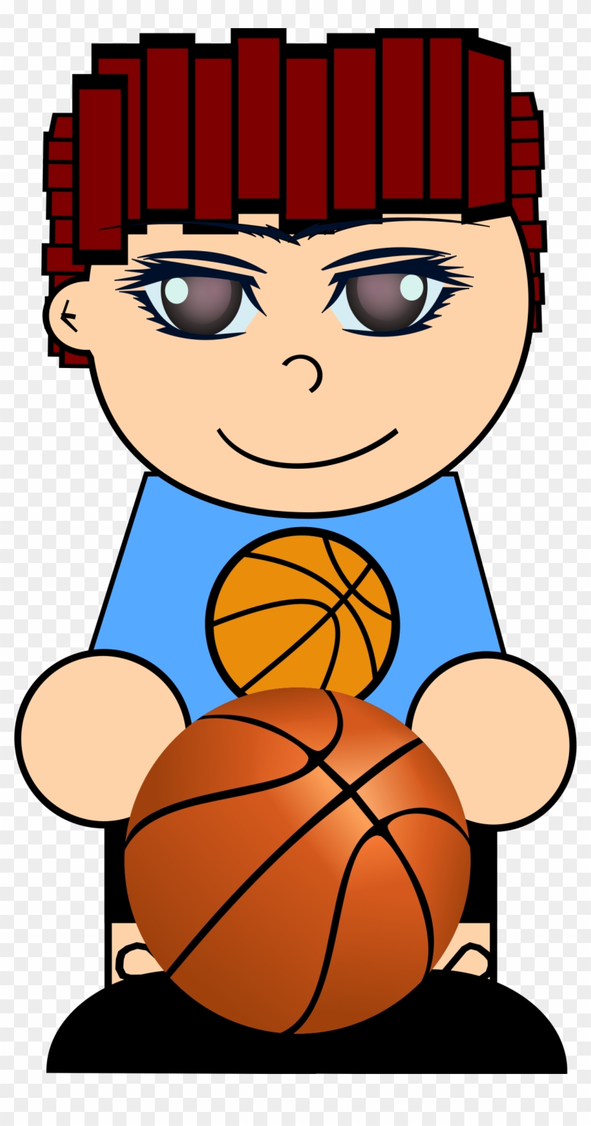 This Free Icons Png Design Of Boy With Basketball Clipart #1234487