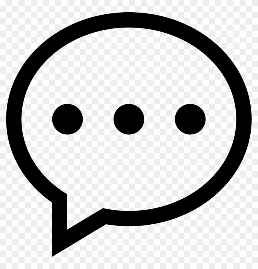 981 X 980 1 - Speech Bubble With Dots Clipart