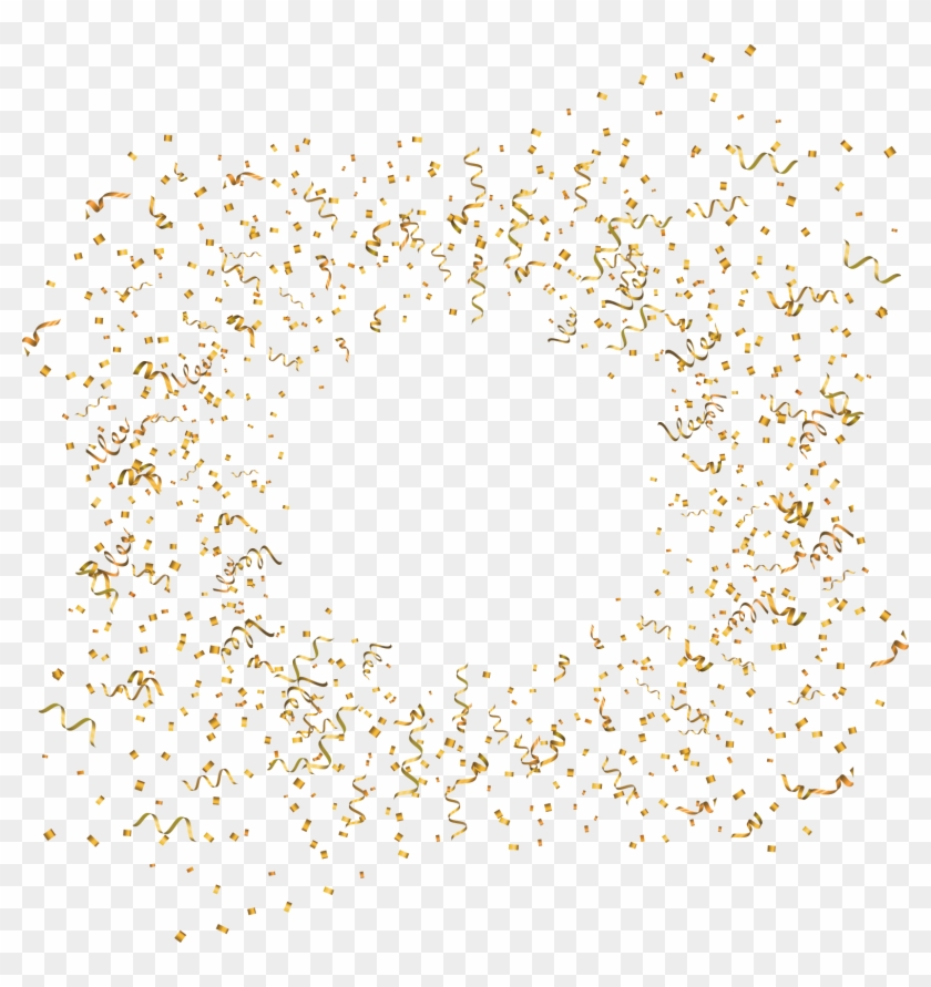 1557 X 1579 6 - Gold Confetti Vector Png Clipart #1234966