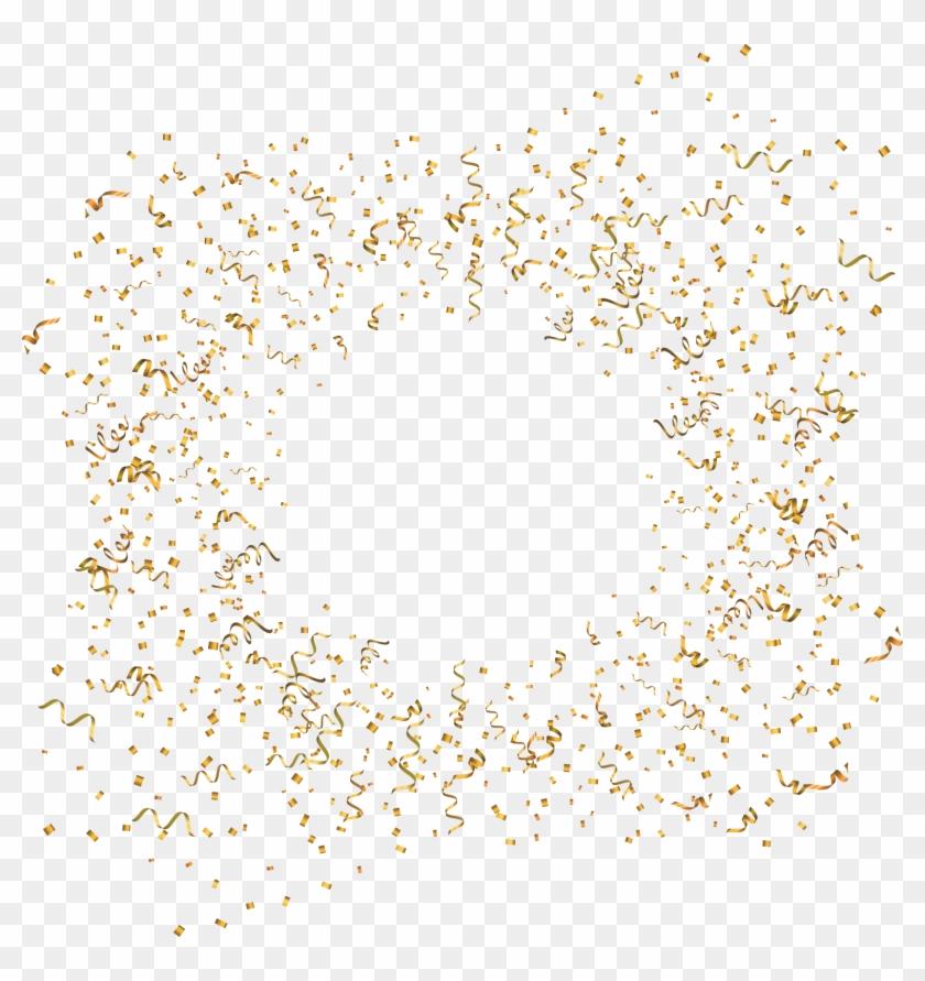 1557 X 1579 6 - Gold Confetti Vector Png Clipart