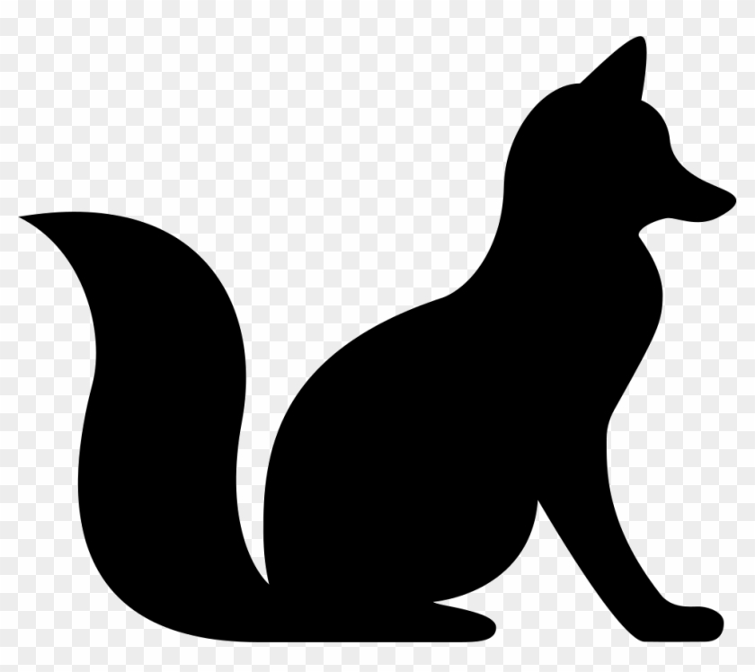 Sitting Fox Silhouette At Getdrawings - Fox Sitting Silhouette Clipart