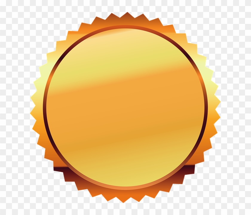 Seal, Gold, Certificate, Award, Gold Seal, Label - Gold Stamp Png Clipart