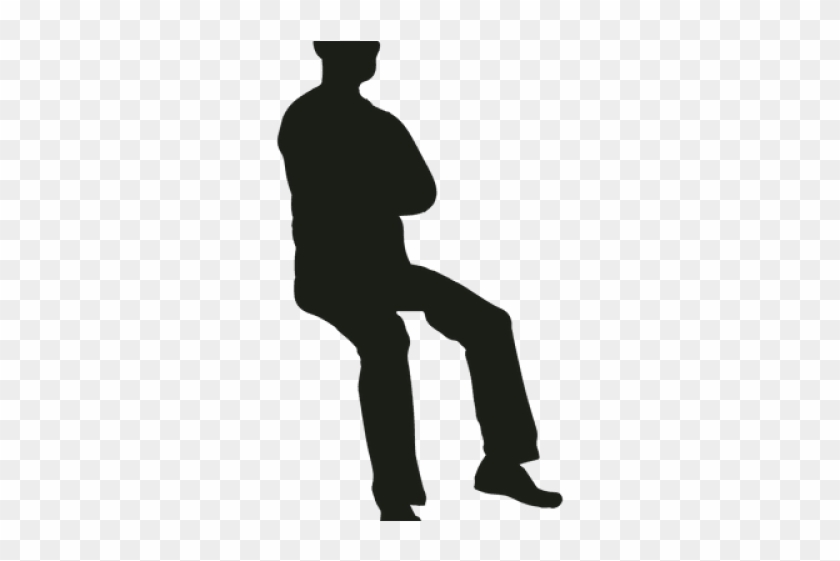 Person Sitting Silhouette - Siluetas De Personas Sentadas Png Clipart #1236136