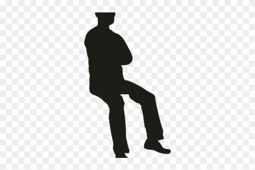 Person Sitting Silhouette - Siluetas De Personas Sentadas Png Clipart