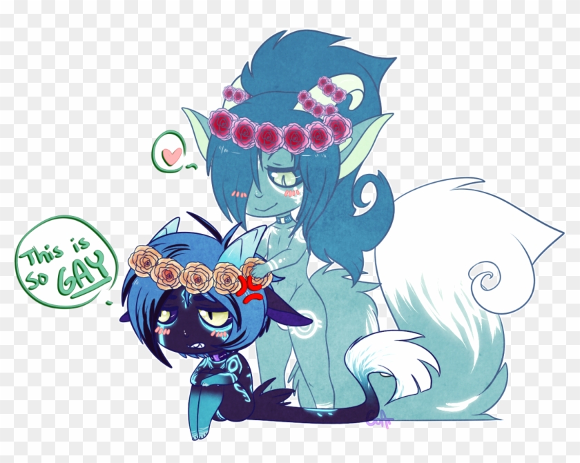 Gay Flower Crowns - Cartoon Clipart #1236161