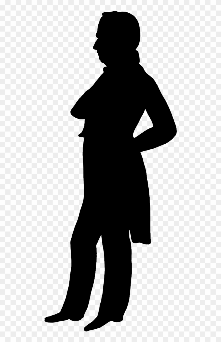Victorian Silhouette Clipart - Victorian Male Silhouette - Png Download