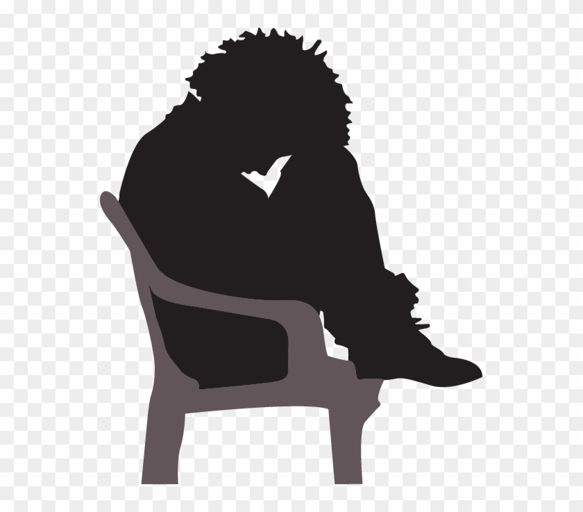 Depressed - Silhouette Depression Vector Clipart