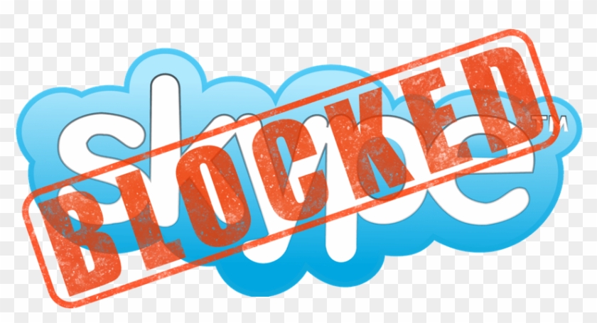 Blocked Skype Icon - Skype Download Clipart #1236957