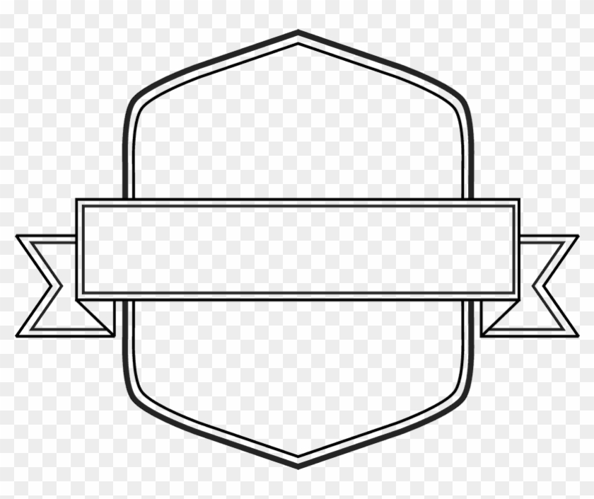 Shield Polygon Outline Rubber Stamp - Line Art Clipart