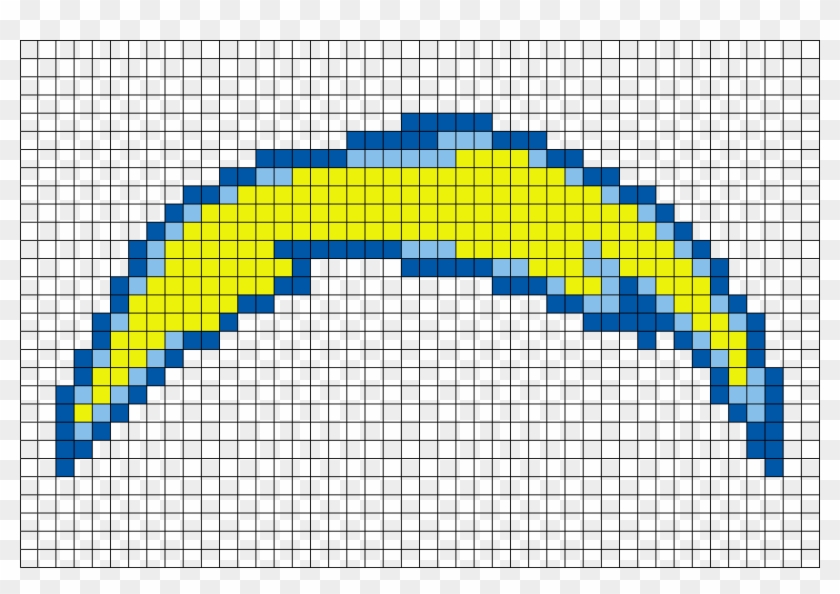 San Diego Chargers Pixel Art Clipart