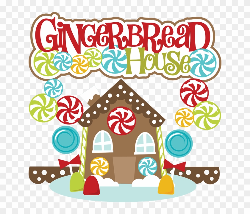 Gingerbread Candy Clipart - Gingerbread House Clipart Free - Png Download