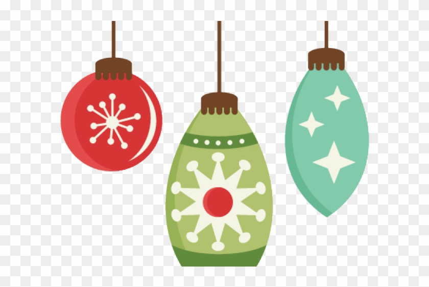 Drawn Christmas Ornaments Merry Christmas Banner - Christmas Ornaments Png Clipart