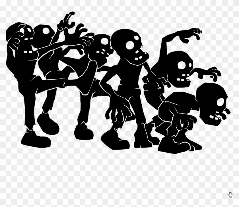 View Source Image Silhouette Cameo Files, Silhouette - Zombie Clipart #1238551