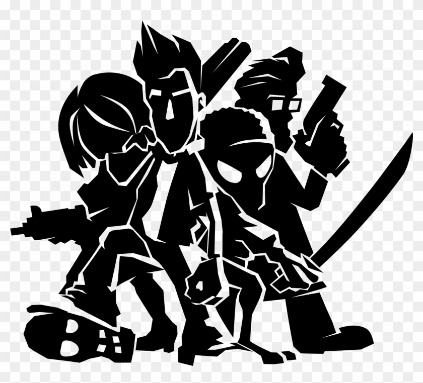 Zombie Team Silhouette - Clã Date Clipart #1238944