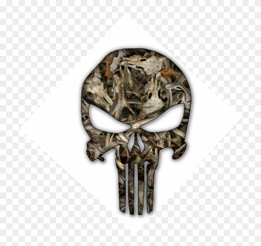 Blue Punisher Police Skull Symbol Thin Human Clipart - Transparent Camo Punisher - Png Download #1239098