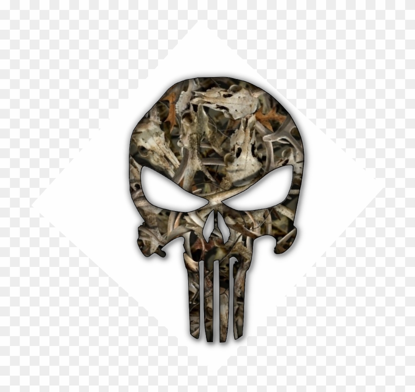 Blue Punisher Police Skull Symbol Thin Human Clipart - Transparent Camo Punisher - Png Download