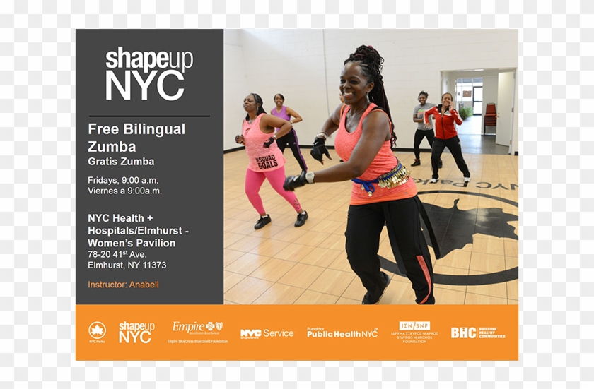 Shape Up Nyc Free Bilingual Zumba Classes - Zumba Clipart