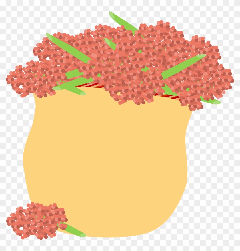 Clipart Basket Of Pink Berries Big Image - Png Download #1239309