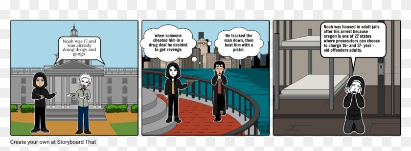 Teens Behind Bars - Cartoon Clipart