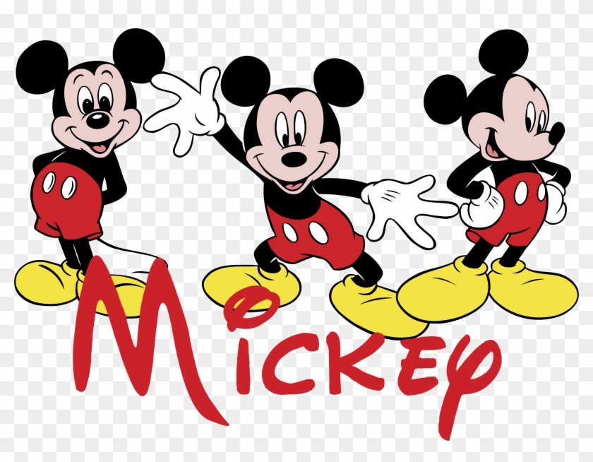Mickey Mouse Logo Mouses4 - Mickey Mouse Vector Eps Clipart #1239830