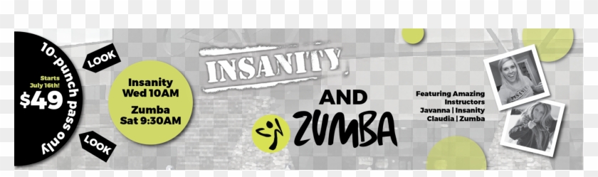 Now Registering For Insanity & Zumba - Insanity Zumba Clipart #1240076