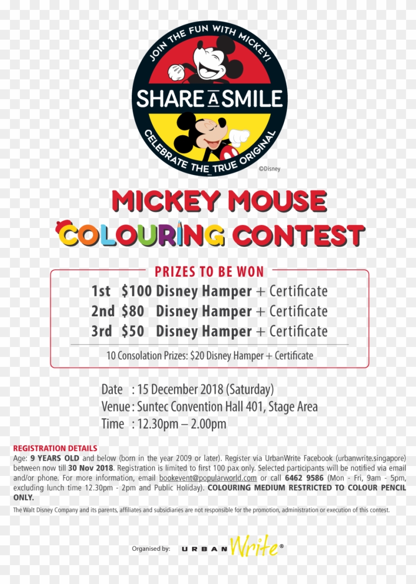 Mickey Mouse Coloring Contest Clipart #1240137