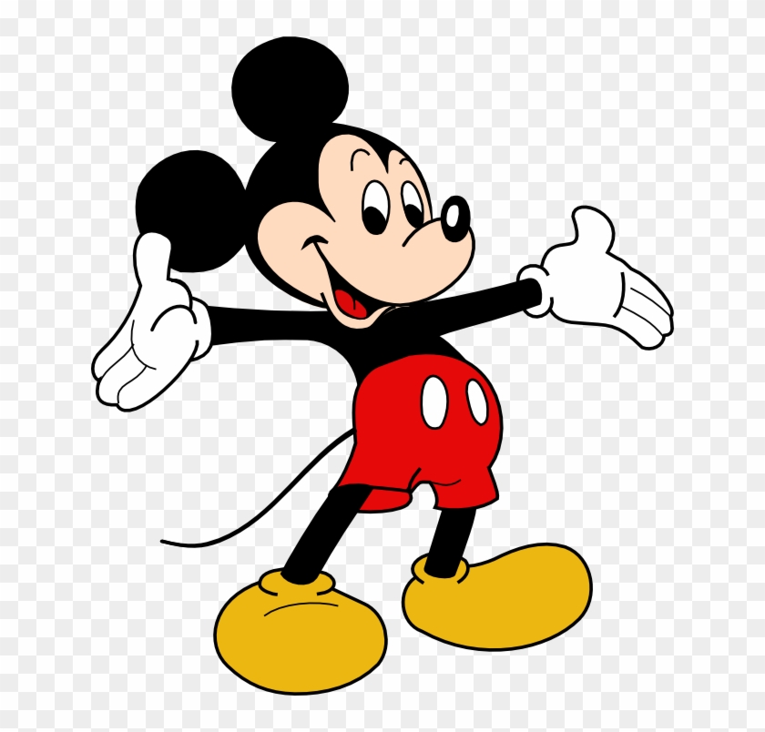 Mickey Mouse Vector Free - Leaning Mickey Mouse Clipart