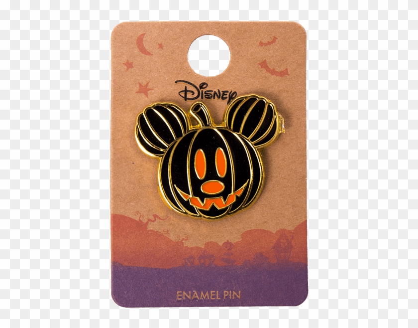 Mickey Mouse Jack O' Lantern Enamel Pin - Honeybee Clipart #1240391