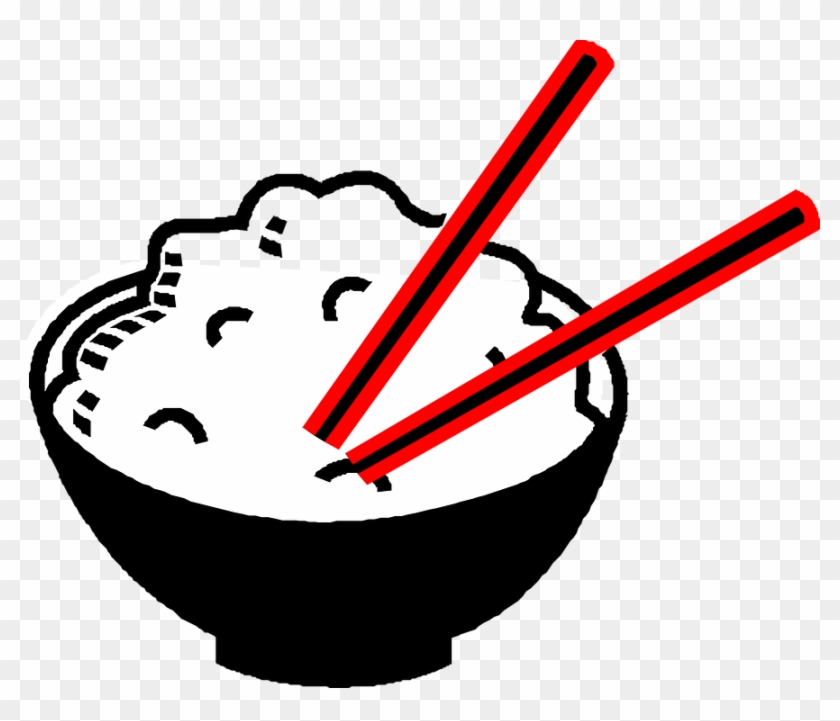 Rice, Bowl, Chopsticks, Asian, Food, Drawing, Chinese Clipart
