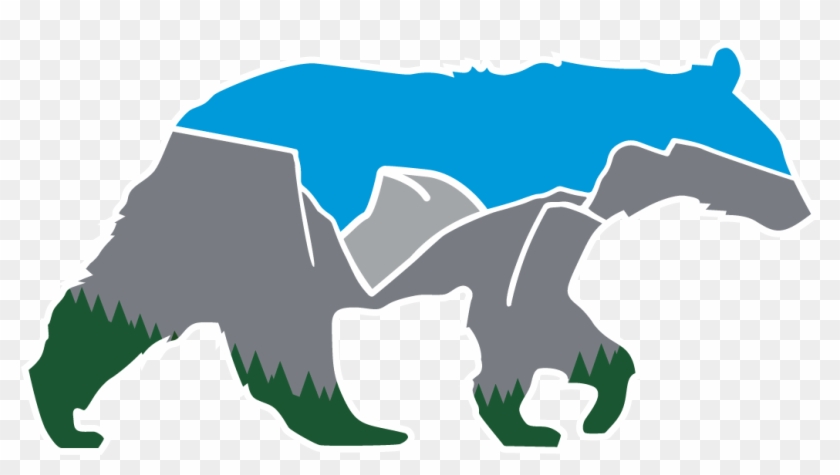 Yosemite Tunnel View Bear - Yosemite Bear Logo Clipart #1241012