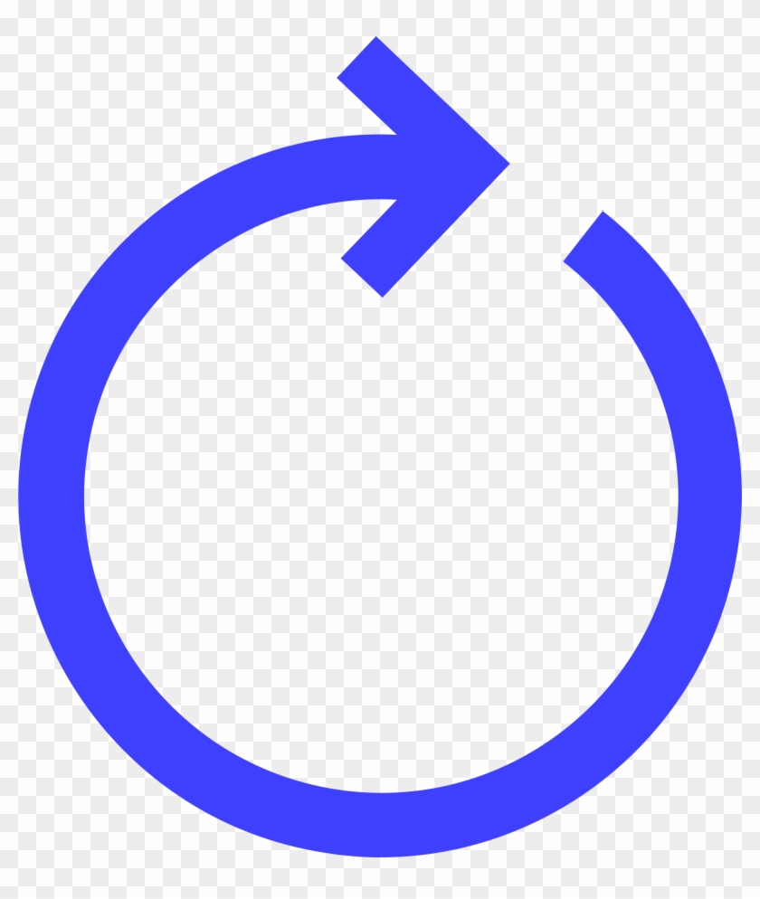 Big Image - Blue Circle Arrow Png Clipart