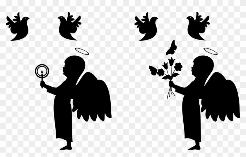 Children S Oneness School Baby Angel Silhouette Png Clipart