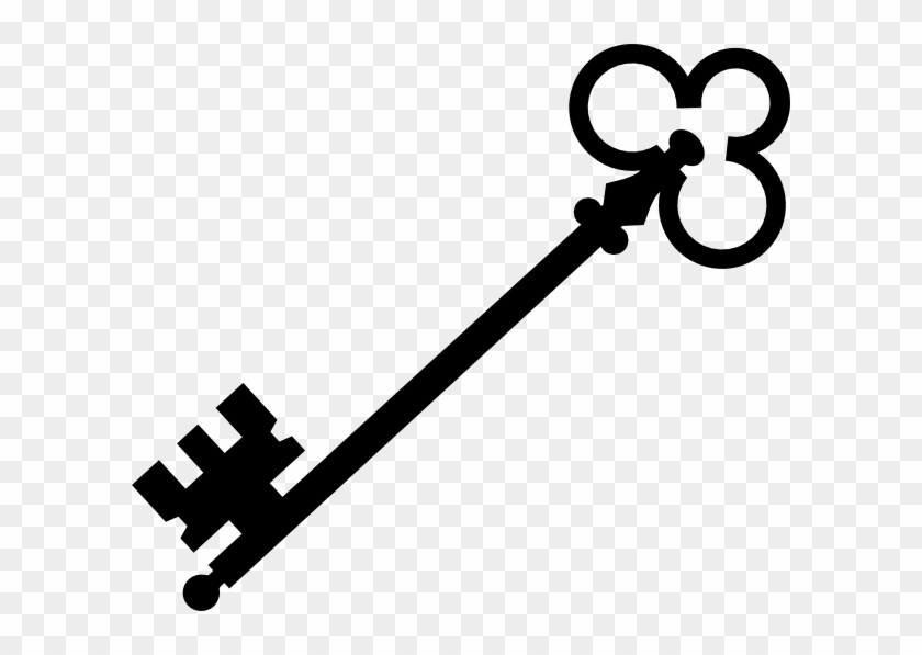 Black Key Clip Art At Clker - Transparent Background Key Clipart - Png Download #1241265