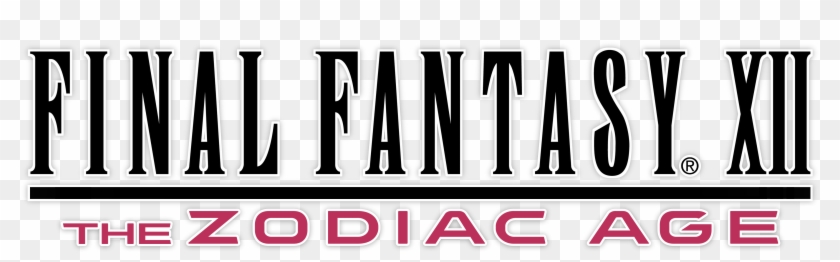 Final Fantasy Xii The Zodiac Age Coming To Playstation - Final Fantasy 12 Zodiac Age Logo Clipart #1241442