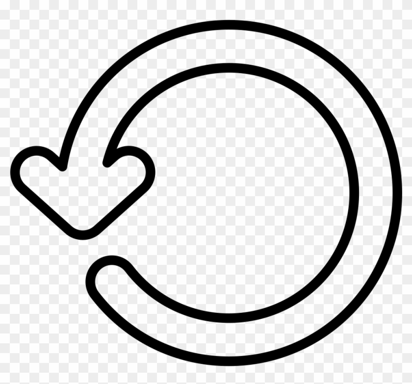 Circular Arrow Rotating To Left Comments - White Circle Arrow Clipart