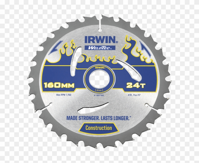 Irwin Weldtec Circular Saw Blade - Disco De Serra Circular Para Madeira Bosch Clipart #1242143