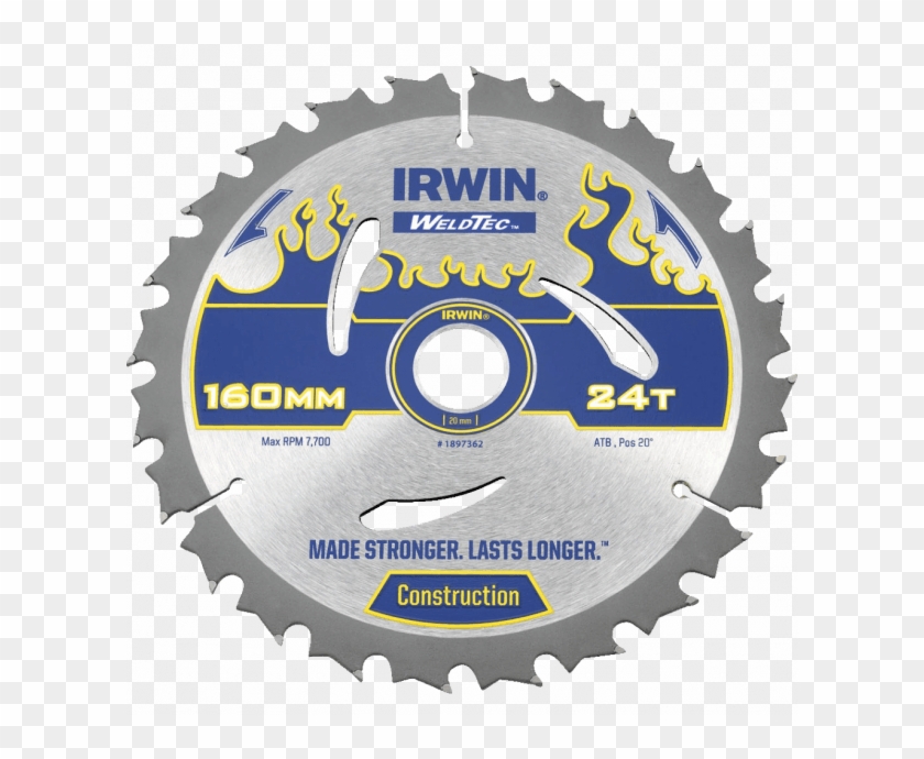 Irwin Weldtec Circular Saw Blade - Disco De Serra Circular Para Madeira Bosch Clipart