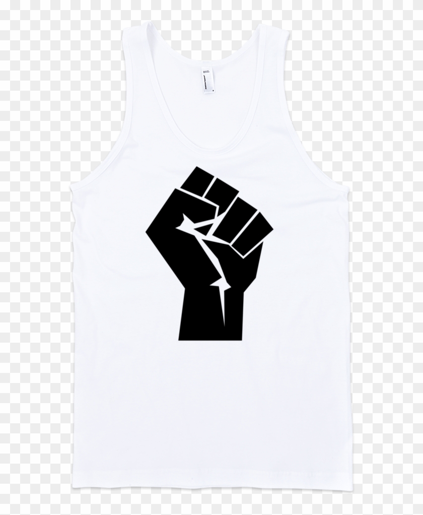Communism Fist Fine Jersey Tank Top Unisex By - Black Power Fist Clipart