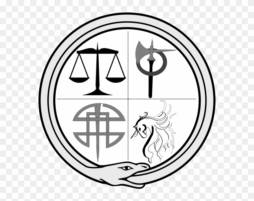Order Of Balance Symbol - Scales Of Justice Clip Art - Png Download #1242391