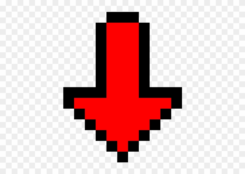 Red Arrow Pointing Down - Heart Break Clipart