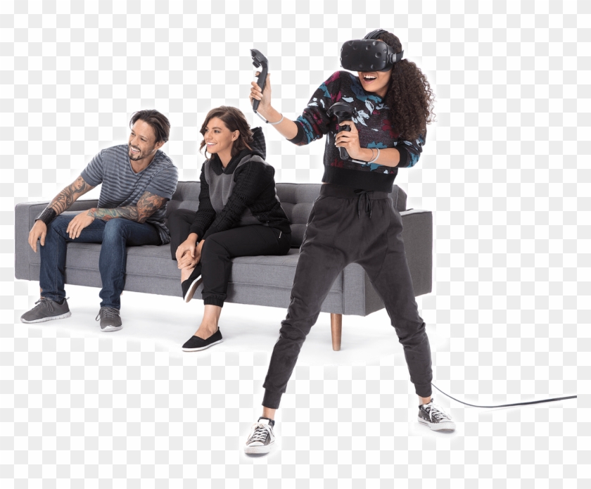 Htc Drops The Price Of Htc Vive By $200, Tries To Compete - Htc Vive Player Png Clipart #1243374